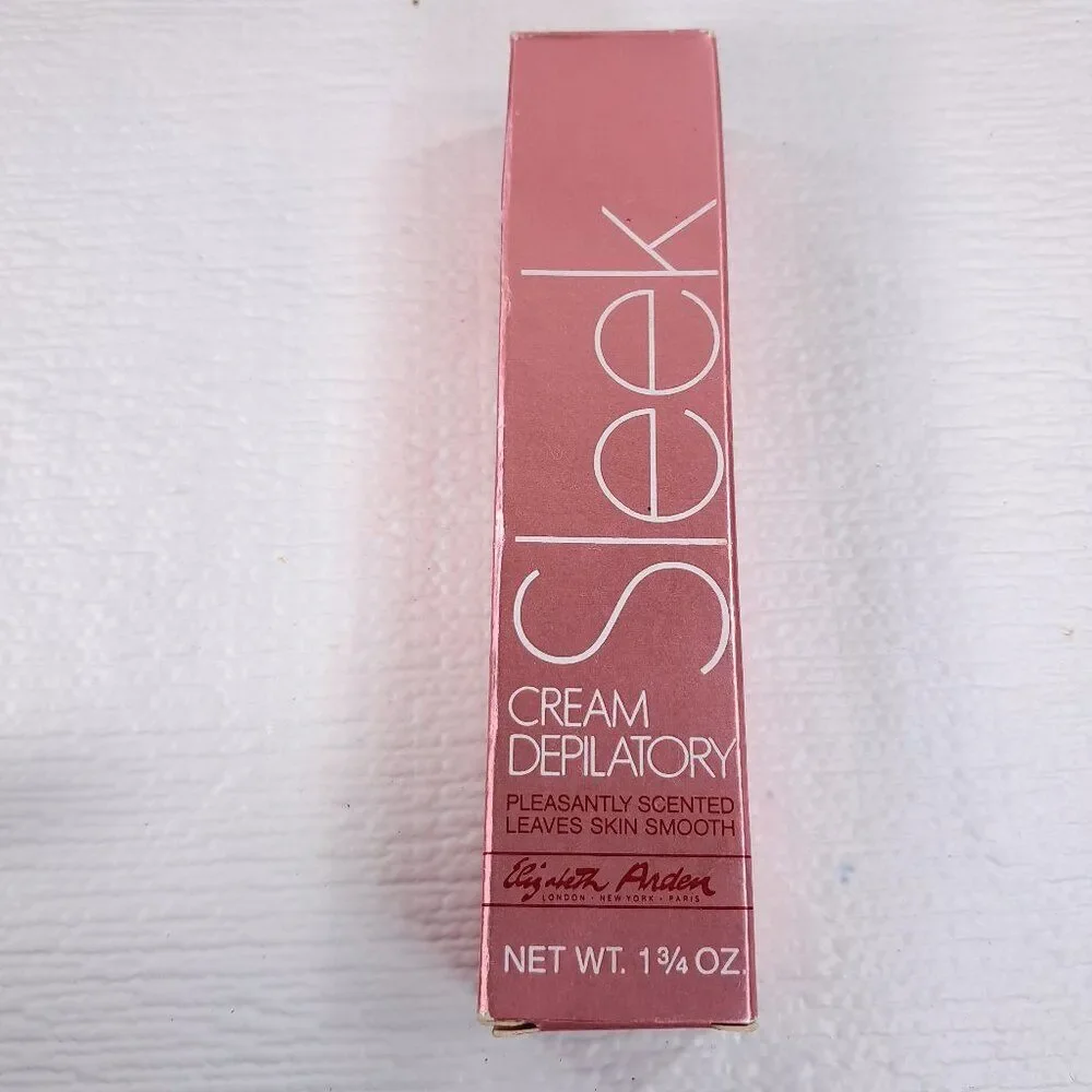 Vintage Elizabeth Arden SLEEK Cream Depilatory made in USA vanity collectible
